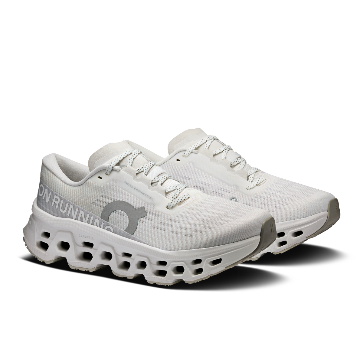 On Running Women's Cloudmonster 3 Shoes - White / Wolf