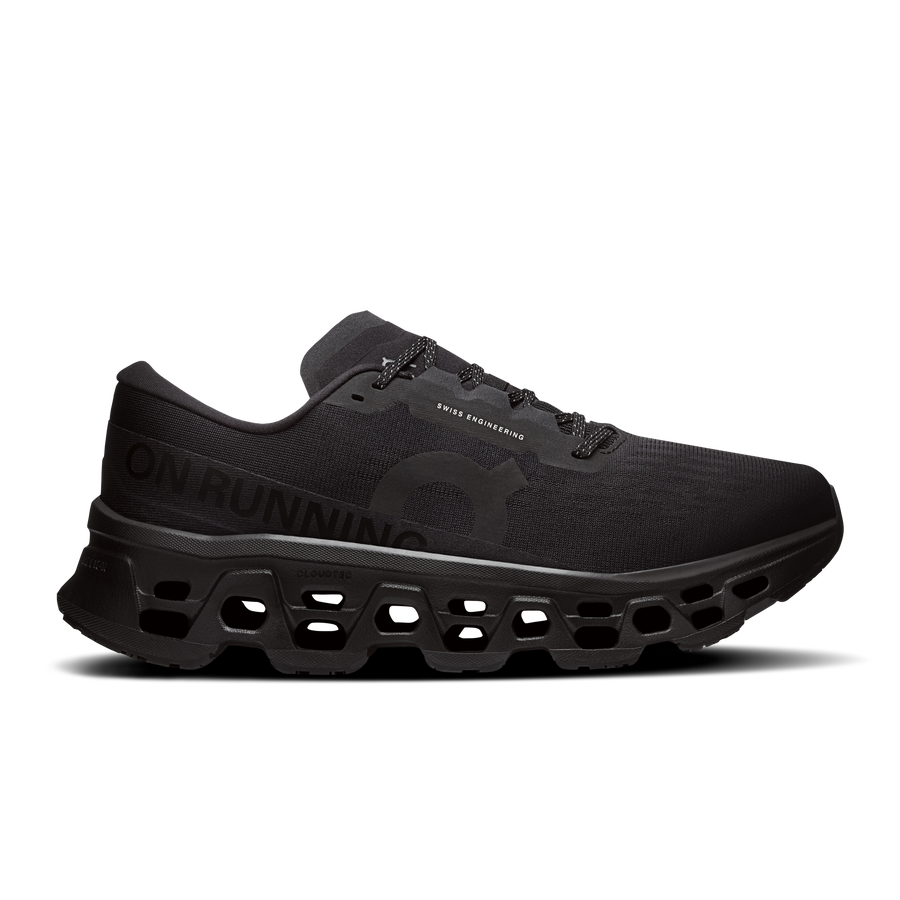 On Running Men's Cloudmonster 3 Shoes - Black / Black